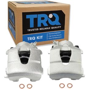 TRQ New Front Disc Brake Caliper with Hardware LH RH Kit Pair for Audi VW New