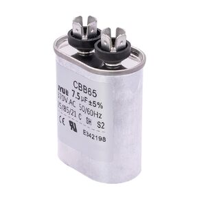 1499-5461 Fan Capacitor for Air Conditioners 370VAC 50/60HZ 7.5uF+5% Compatible with RV Air Conditioner Replacement Part