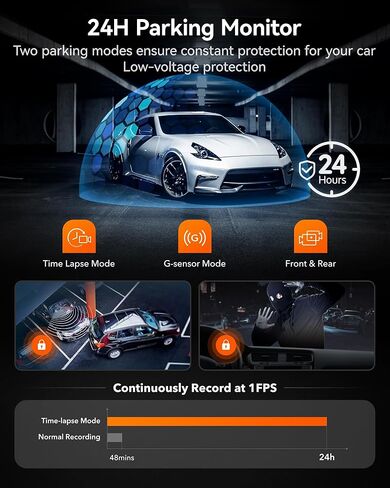 كاميرا داش WOLFBOX 4K أمامية وخلفية، واي فاي UHD 2160P/1080P كاميرا داش صغيرة للسيارات، بطاقة 32 جيجا مجانية، نظام تحديد المواقع المدمج، WDR، رؤية ليلية، وضع انتظار 24 ساعة، مستشعر G، تسجيل حلقة، يدعم 256 جيجابايت كحد أقصى in Kuwait