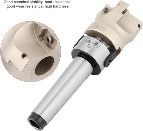 قاطعة مطحنة نهاية الوجه، قطع طحن ثقيلة باستخدام الحاسب الآلي عالية الدقة، فولاذ عالي الكربون، مقاومة جيدة للصدمات، إدراجات كربيد CNC MT3-FMB22 لآلات الحفر in Kuwait