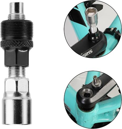 Oumers Bicycle Crank Extractor Bottom Bracket Remover Crank Arm Remover Spanner/Wrench Repair Tools Kit Bike Crank Puller Tool Set Bicycle Crank Removal Tool Set Professional Bicycle Repair Tool Kit in Saudi Arabia