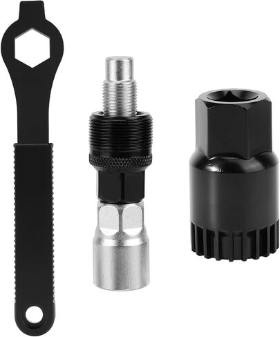 Oumers Bicycle Crank Extractor Bottom Bracket Remover Crank Arm Remover Spanner/Wrench Repair Tools Kit Bike Crank Puller Tool Set Bicycle Crank Removal Tool Set Professional Bicycle Repair Tool Kit in Saudi Arabia