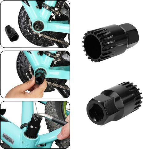 Oumers Bicycle Crank Extractor Bottom Bracket Remover Crank Arm Remover Spanner/Wrench Repair Tools Kit Bike Crank Puller Tool Set Bicycle Crank Removal Tool Set Professional Bicycle Repair Tool Kit in Saudi Arabia