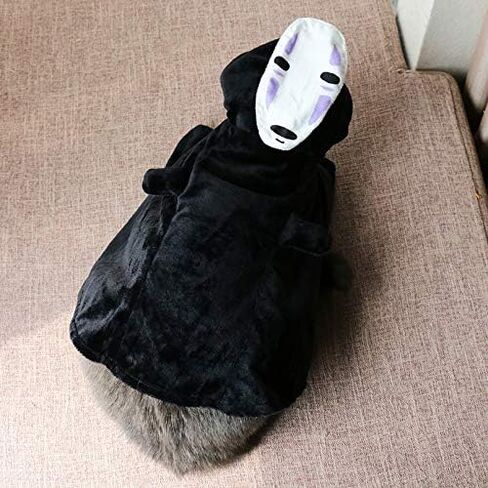 ChoChoCho Anime Pet Cosplay Dog Costume for Cats & Dogs - Ninja Cloak Outfit - Ideal for Halloween, Cosplay Events - Suitable for Puppies, Small & Medium Pets (S/M, Seventh Hokage) in Kuwait