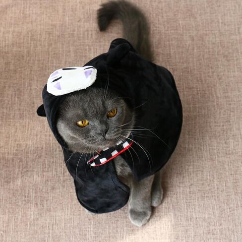ChoChoCho Anime Pet Cosplay Dog Costume for Cats & Dogs - Ninja Cloak Outfit - Ideal for Halloween, Cosplay Events - Suitable for Puppies, Small & Medium Pets (S/M, Seventh Hokage) in Kuwait