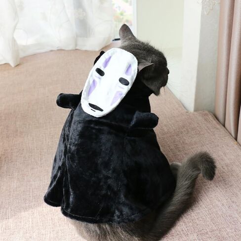 ChoChoCho Anime Pet Cosplay Dog Costume for Cats & Dogs - Ninja Cloak Outfit - Ideal for Halloween, Cosplay Events - Suitable for Puppies, Small & Medium Pets (S/M, Seventh Hokage) in Kuwait