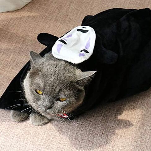 ChoChoCho Anime Pet Cosplay Dog Costume for Cats & Dogs - Ninja Cloak Outfit - Ideal for Halloween, Cosplay Events - Suitable for Puppies, Small & Medium Pets (S/M, Seventh Hokage) in Kuwait