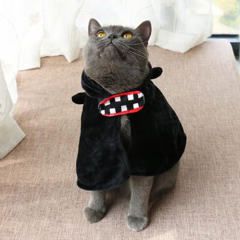 ChoChoCho Anime Pet Cosplay Dog Costume for Cats & Dogs - Ninja Cloak Outfit - Ideal for Halloween, Cosplay Events - Suitable for Puppies, Small & Medium Pets (S/M, Seventh Hokage) in Kuwait