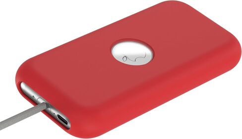 Soft Silicone Case Cover Compatible with Apple Vision Pro Battery Case Apple VR Vision Pro Battery Protective Case Cover Anti-Scratch Fall-Proof Case for Apple Vision Pro Battery Accessories (Red) in Saudi Arabia
