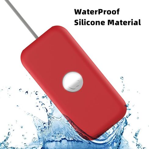 Soft Silicone Case Cover Compatible with Apple Vision Pro Battery Case Apple VR Vision Pro Battery Protective Case Cover Anti-Scratch Fall-Proof Case for Apple Vision Pro Battery Accessories (Red) in Saudi Arabia
