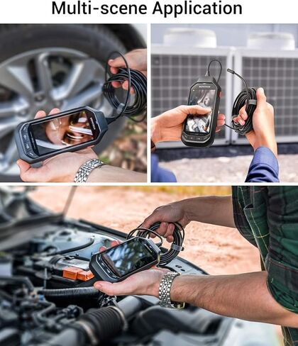 منظار داخلي 5.0 ميجابكسل مع شاشة IPS مقاس 4.5 بوصة، منظار صناعي DEPSTECH 1944P HD، كاميرا فحص 0.33 بوصة، كاميرا ثعبان مقاومة للماء مع بطارية 3300 مللي أمبير في الساعة، بطاقة 16 جيجابايت، 6 مصابيح LED، حقيبة حمل، كابل بطول 16.5 قدم in Kuwait