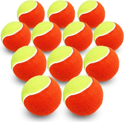 FINGER TEN Kids Tennis Balls for Dogs Youth Beginners Practice Durable Orange Low Compression Stage Pressureless Bulk Training Tool Playing with Pet in Saudi Arabia