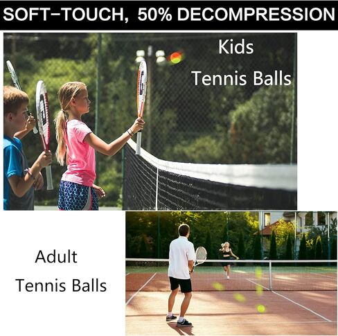 FINGER TEN Kids Tennis Balls for Dogs Youth Beginners Practice Durable Orange Low Compression Stage Pressureless Bulk Training Tool Playing with Pet in Saudi Arabia