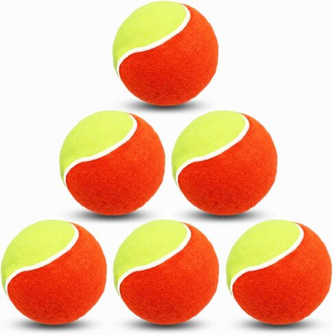 FINGER TEN Kids Tennis Balls for Dogs Youth Beginners Practice Durable Orange Low Compression Stage Pressureless Bulk Training Tool Playing with Pet in Saudi Arabia