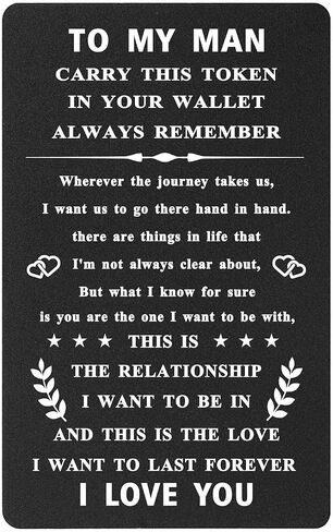 I Love You Cards Romantic - Why I Love You Engraved Black Aluminum, Unique Keepsake, Christmas Valentines Presents in Saudi Arabia