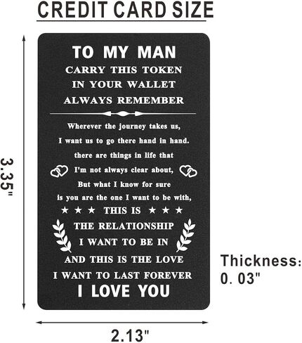 I Love You Cards Romantic - Why I Love You Engraved Black Aluminum, Unique Keepsake, Christmas Valentines Presents in Saudi Arabia