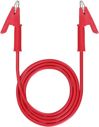Sumnacon Dual Ended Crocodile Alligator Clips, 15A Test Lead Wire Cable with Insulators Clips, 2 Pcs 3.3 ft/1m Test Flexible Cable with Protective Jack Copper Clamps for Electrical Testing in Saudi Arabia