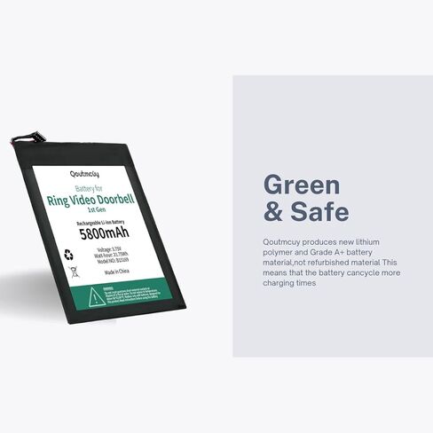 2023 بطارية بديلة مطورة جديدة لجرس باب يتضمن شاشة عرض فيديو من الجيل الأول، بطارية الجيل الأول من 5 دبوس مع طقم تصليح الأدوات in Kuwait