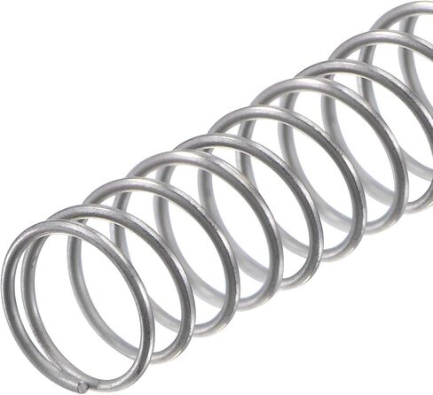 uxcell Compression Spring,304 Stainless Steel,4mm OD,0.3mm Wire Size, 12mm Compressed Length,20mm Free Length,2N Load Capacity for Home Projects, Silver Tone, 15pcs in Saudi Arabia