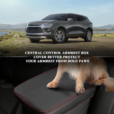 2023 2024 غطاء مسند ذراع Chevy Blazer لعام 2019-2023 2024 غطاء مسند ذراع وحدة التحكم المركزية Chevy Blazer، 2023 Chevy Blazer Auto Arm Rest Pad غطاء صندوق المقعد، 2023 Blazer غطاء مسند ذراع السيارة الملحقات in Kuwait