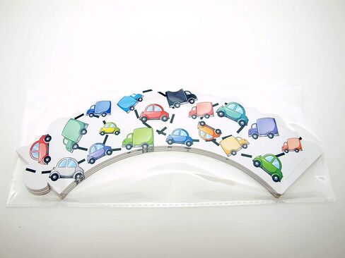 لوازم حفلات أعياد ميلاد السيارات، أغلفة الكب كيك (12 عبوة) - هدايا حفلات سباق السيارات، ديكورات حفلات شاحنة الوحش الكبيرة، ديكور حفلات أعياد ميلاد الأولاد in Kuwait