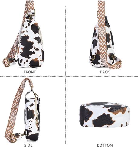 Sling Crossbody Bag for Women Chest Purse Fanny Pack Shoulder Backpack With Guitar Strap in Saudi Arabia