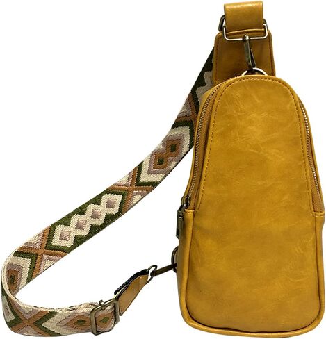 Sling Crossbody Bag for Women Chest Purse Fanny Pack Shoulder Backpack With Guitar Strap in Saudi Arabia