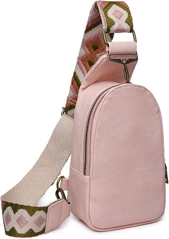 Sling Crossbody Bag for Women Chest Purse Fanny Pack Shoulder Backpack With Guitar Strap in Saudi Arabia