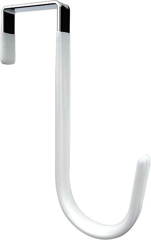 Over Door Hooks for Hanging - 4 Pack Over Door Hook, Heavy Duty Over The Door Hooks, Door Hanger Hook, White Over The Door Hanger in Saudi Arabia