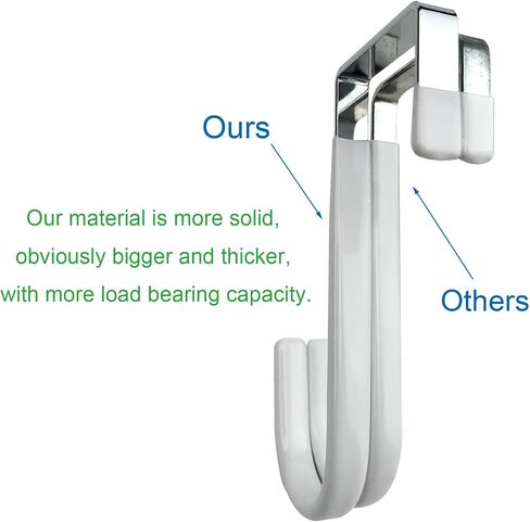 Over Door Hooks for Hanging - 4 Pack Over Door Hook, Heavy Duty Over The Door Hooks, Door Hanger Hook, White Over The Door Hanger in Saudi Arabia