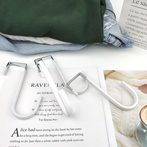 Over Door Hooks for Hanging - 4 Pack Over Door Hook, Heavy Duty Over The Door Hooks, Door Hanger Hook, White Over The Door Hanger in Saudi Arabia