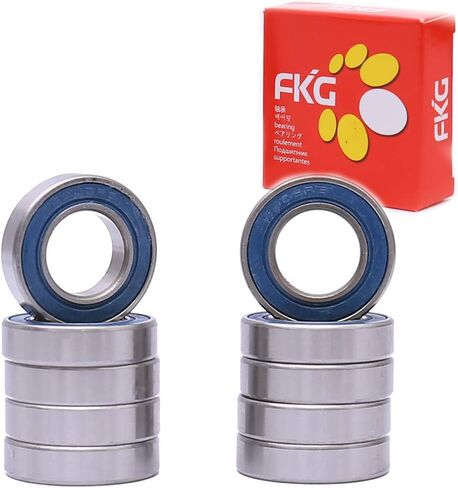 FKG 6902-2RS 15x28x7 مللي متر كرة أخدود عميقة تحمل محامل سدادة مطاطية مزدوجة مشحم مسبقًا 10 قطعة in Saudi Arabia