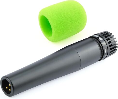 مرشح LEFXOMPHY SM57 Pop لـ Shure SM57 / 545 / Beta SM57A Series Mics استبدال الزجاج الأمامي لميكروفون A2WS إسفنجة الرياح 3 عبوات غطاء إسفنجي أخضر in Saudi Arabia