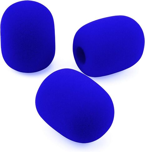 LEFXMOPHY Cloud II Mic Foam Replacement for HyperX Cloud 2 / Alpha/Alpha S/Mix/Core Gaming Headphone/Cloud Chat Headset Microphone Pop Filter Cover, 3 pack Blue Color Hyper X Windscreen in Saudi Arabia