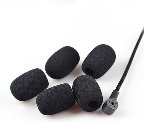 30 Pcs Headset Microphone Foam Covers Mini Microphone Windscreen Small Mic Wind Cover Lapel Headset Microphone Windscreen for Lavalier Microphones in Saudi Arabia
