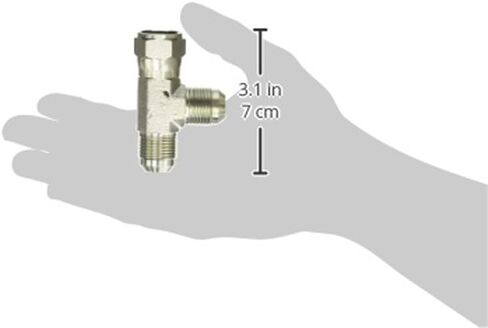 Brennan Industries 6602-10-10-10-FG تركيبات أنابيب فولاذية مزورة، 7/8"-14 SAE x 7/8"-14 SAE x 7/8"-14 SAE خيط، 5/8" ذكر JIC x 5 /8 بوصة JIC دوارة × 5/8 بوصة ذكر JIC in Kuwait