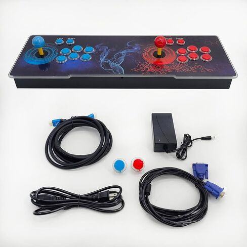 【26800 Games in 1】 Pandora's Box Arcade Game Console, 3D Pandora Box Support PC & Projector & TV, 2-4 Players, 1280X720 Full HD, 3D Games, Search/Hide/Save/Load/Pause Games, Favorite List in Saudi Arabia
