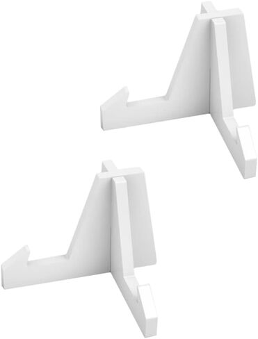 2pcs Acrylic Business Card Holders Splicing Business Card Holder Acrylic Business Card Display Stand Desktop Card Display Acrylic Name Card Holders Name Card Stand Business Card Rack, White in Saudi Arabia