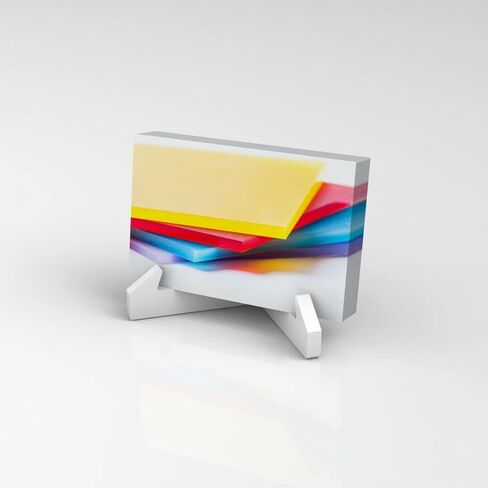 2pcs Acrylic Business Card Holders Splicing Business Card Holder Acrylic Business Card Display Stand Desktop Card Display Acrylic Name Card Holders Name Card Stand Business Card Rack, White in Saudi Arabia