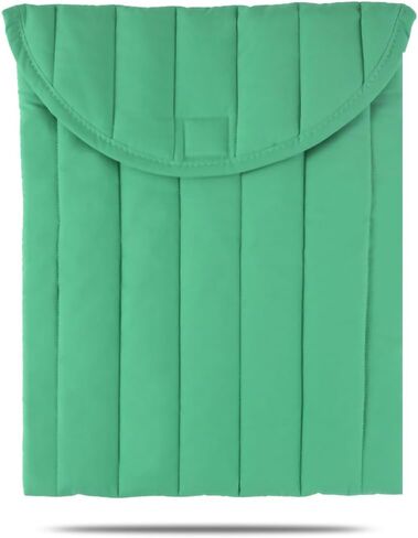 Puffy Laptop Sleeve 13-14 Inch Streak-Green, Protective Carrying Case for Men and Women, Cute Case Bag Compatible with 13 and 14 Inch Laptops, for MacBook Air M2, Asus/Dell Xps in Cover in Saudi Arabia