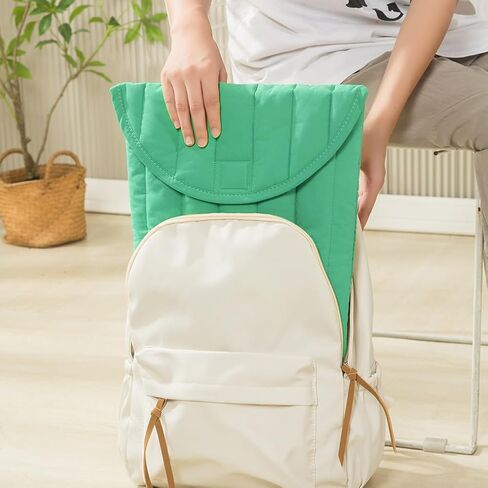 Puffy Laptop Sleeve 13-14 Inch Streak-Green, Protective Carrying Case for Men and Women, Cute Case Bag Compatible with 13 and 14 Inch Laptops, for MacBook Air M2, Asus/Dell Xps in Cover in Saudi Arabia