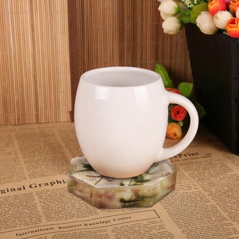 قوالب سيليكون كوستر ذات 6 تجاويف، قوالب كوستر من الراتنج AIFUDA لصب الراتنج، قوالب كوستر عميقة كبيرة كوستر DIY، ديكور المنزل in Kuwait