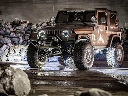 طقم رفع Rough Country 4 بوصة لسيارة جيب رانجلر TJ 4WD 1997-2002 - 90630 in Saudi Arabia