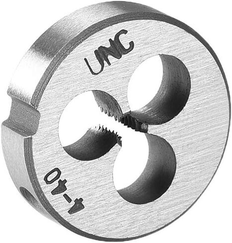 uxcell 4-40 UNC Round Die, Machine Thread Right Hand Threading Die, Alloy Steel Screw Thread Cutting Die in Saudi Arabia