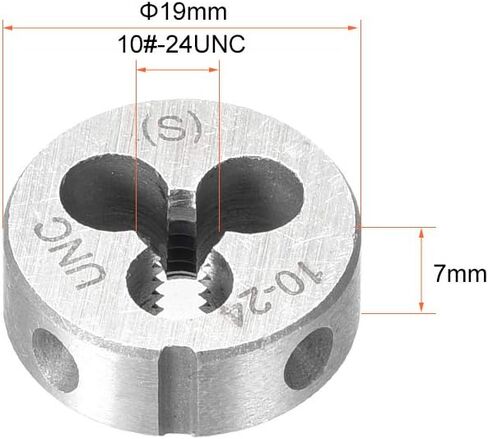 uxcell 4-40 UNC Round Die, Machine Thread Right Hand Threading Die, Alloy Steel Screw Thread Cutting Die in Saudi Arabia