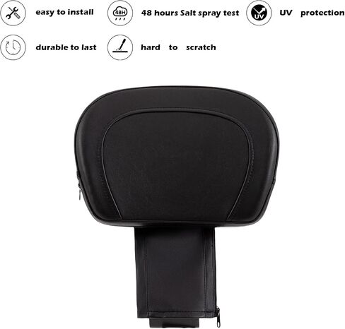 مسند ظهر قابل للتعديل للسائق رايدر لـ VL1500 VL800 C50 C90 سوزوكي بوليفارد (مرصع باللون الأسود) in Saudi Arabia