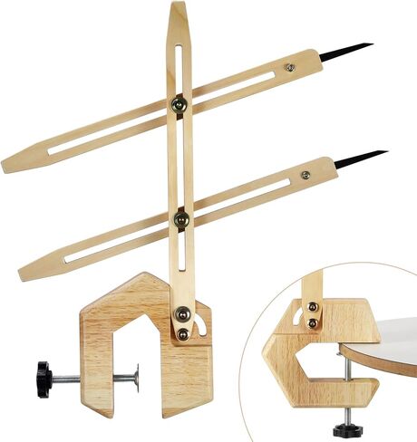 BKALEME Pottery Throwing Gauge, 2 Ways to Install, Compact Clip-on Pottery Throwing Stick, Ceramics Pottery Clay Tool for Making Repeat Forms, for Pottery Wheel & Forming Machine in Kuwait