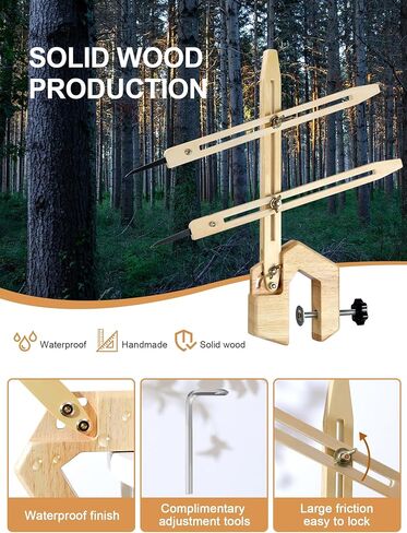 BKALEME Pottery Throwing Gauge, 2 Ways to Install, Compact Clip-on Pottery Throwing Stick, Ceramics Pottery Clay Tool for Making Repeat Forms, for Pottery Wheel & Forming Machine in Kuwait