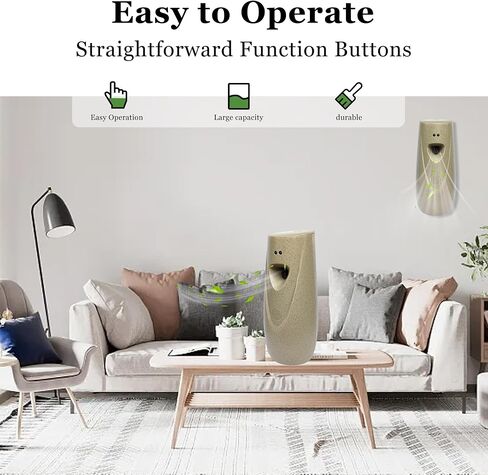 (3-Pack) Automatic Fragrance Dispenser Wall-mounted Aerosol Spray Air Freshener for Hotels, Home, Indoor, Offices, Schools, Restaurants, Commercial Place (003, Brown) in Saudi Arabia