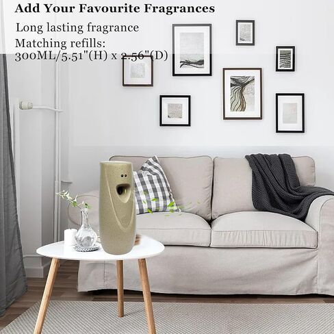 (3-Pack) Automatic Fragrance Dispenser Wall-mounted Aerosol Spray Air Freshener for Hotels, Home, Indoor, Offices, Schools, Restaurants, Commercial Place (003, Brown) in Saudi Arabia